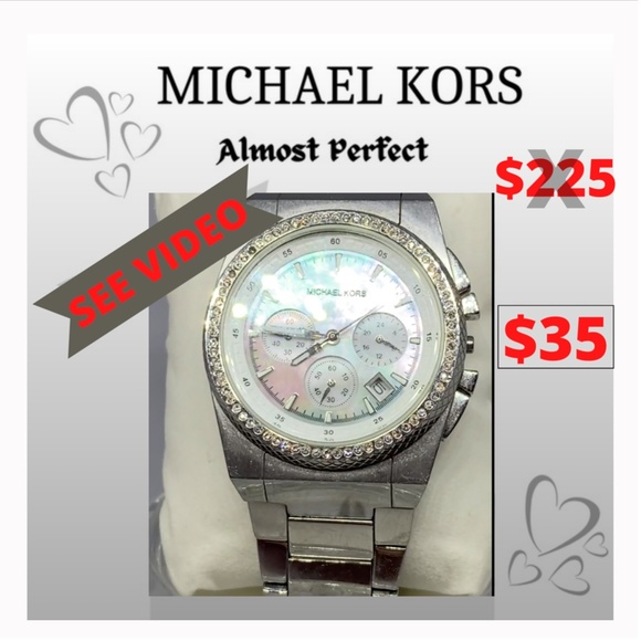 MICHAEL KORS STAINLESS STEEL MOTHER  PEARL video - Picture 1 of 7